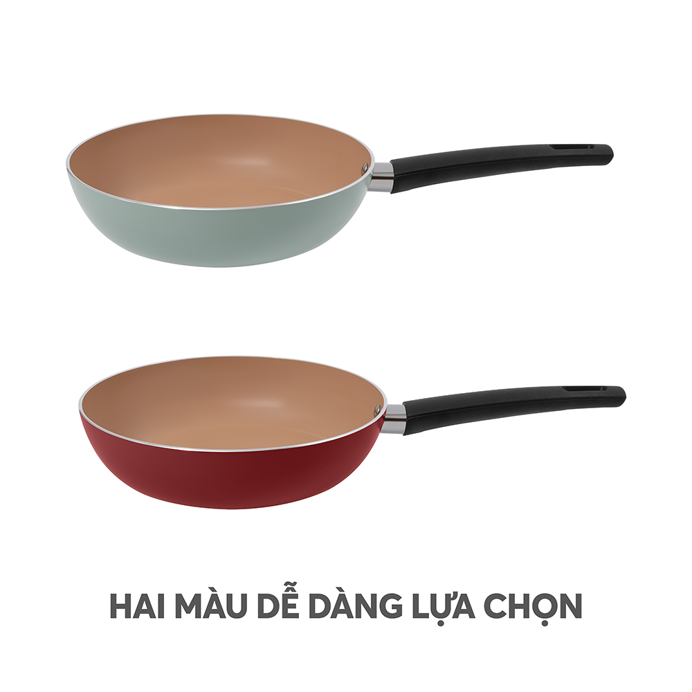 Chảo cạn chống dính Ceramic Elmich EL5985SK24 Size 24cm