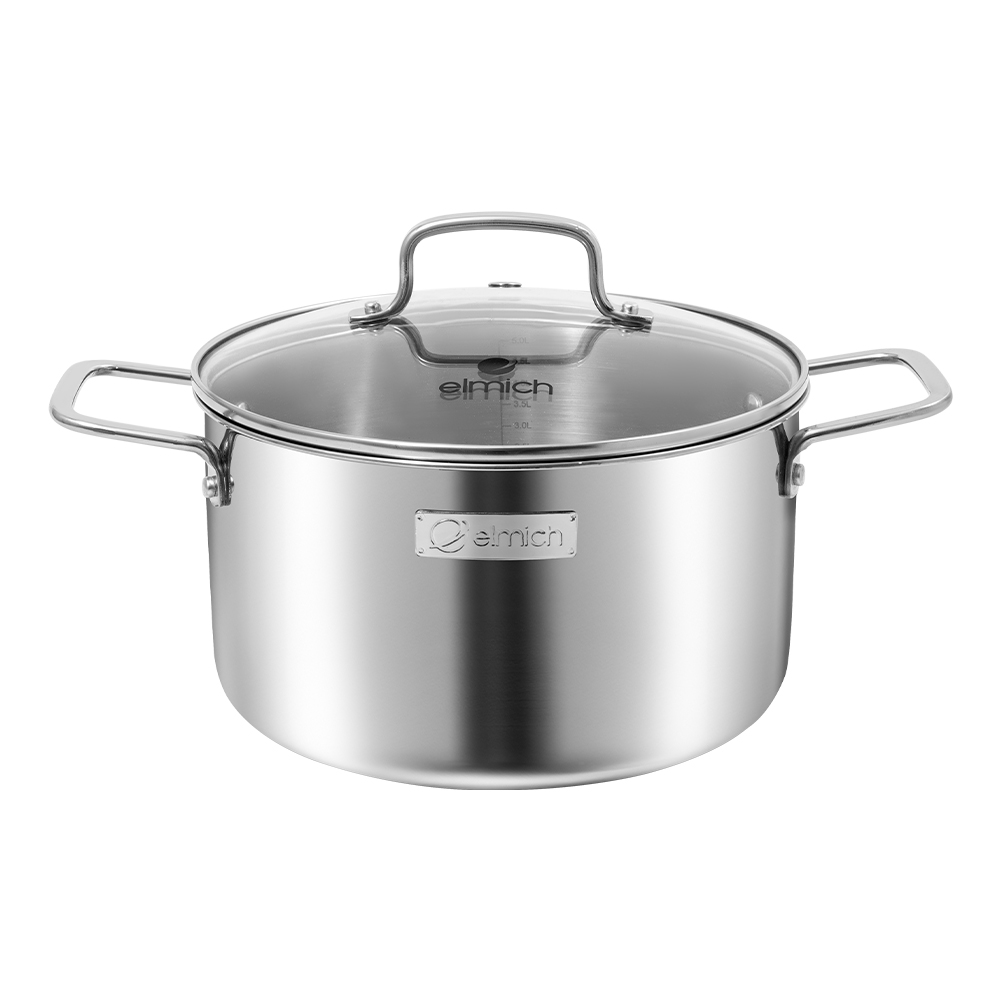 Bộ nồi inox liền khối Elmich EL2488IN02 Size 18, 20, 26cm