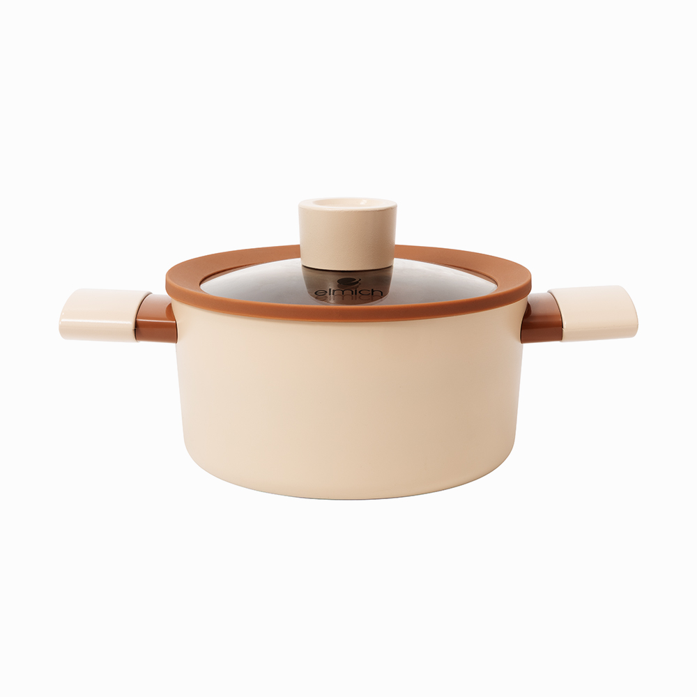 Nồi chống dính Ceramic Elmich Mocha EL5539MC18 Size 18cm