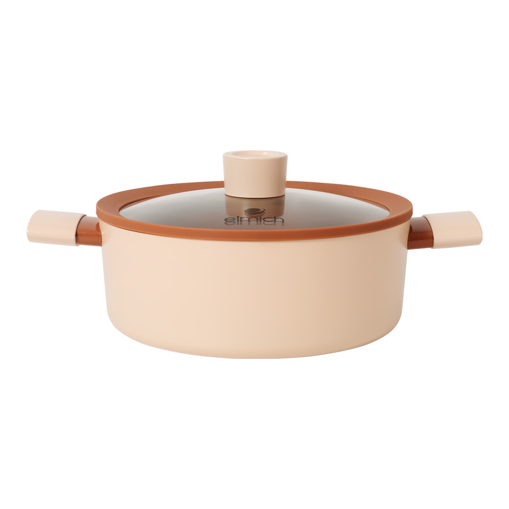 Nồi chống dính Ceramic Elmich Mocha EL5539MC24 Size 24cm