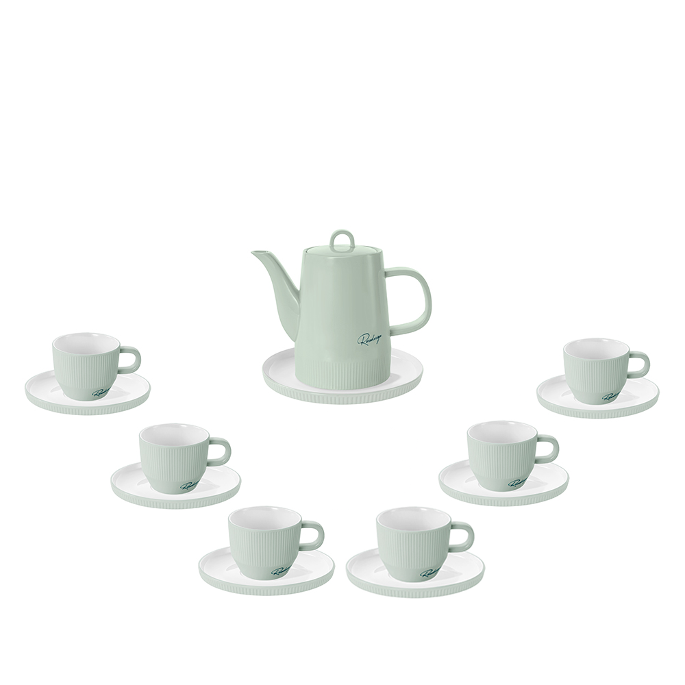 Bộ bình trà 1,2L bằng sứ Elmich RoseDesign EL0216PG