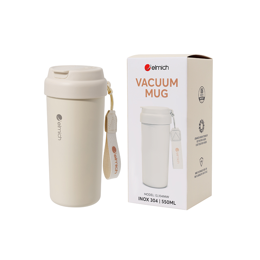 Cốc giữ nhiệt inox 304 Elmich EL1049AW dung tích 550ml