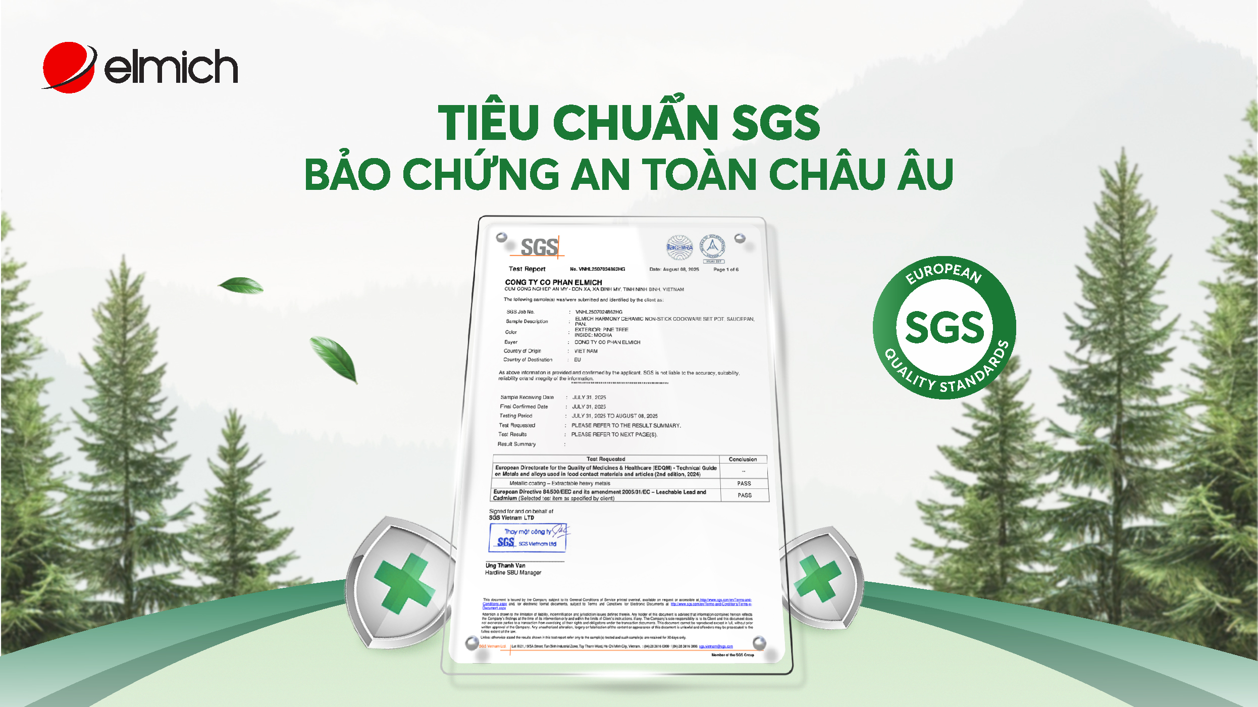 Ceramic Elmich – Chuẩn mực vàng châu Âu – Bảo chứng cho bữa ăn an toàn