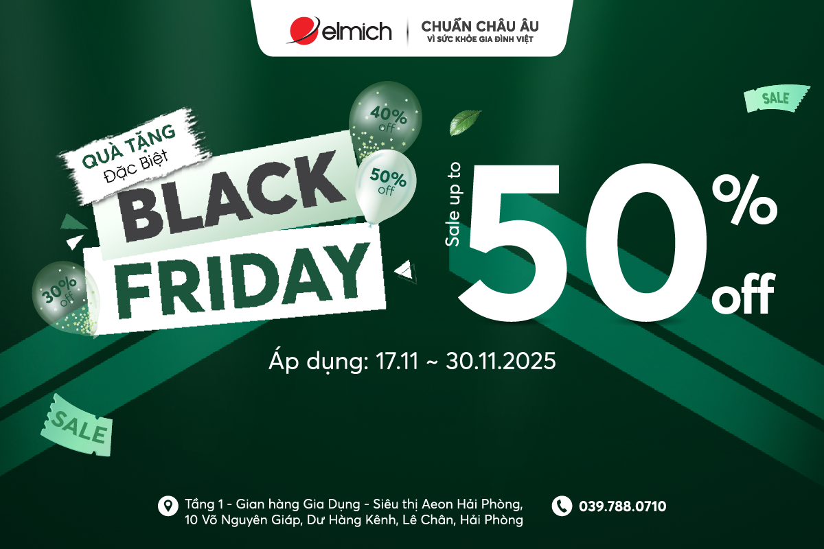 [BLACK FRIDAY – ELMICH x AEON HẢI PHÒNG] ĐẠI TIỆC SALE ĐỈNH NÓC