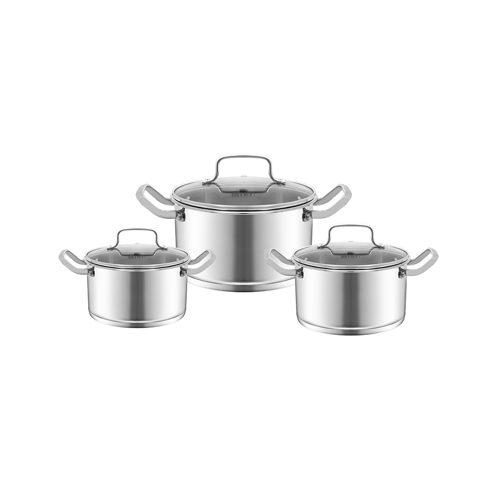 Bộ nồi inox 304 Impact bonding Elmich EL2489IN01 Size 16, 20, 24cm