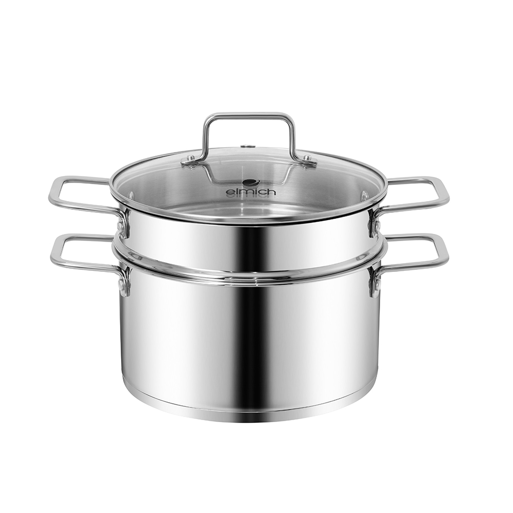 Bộ nồi hấp Inox Impact bonding Elmich EL3104IN01 size 24cm