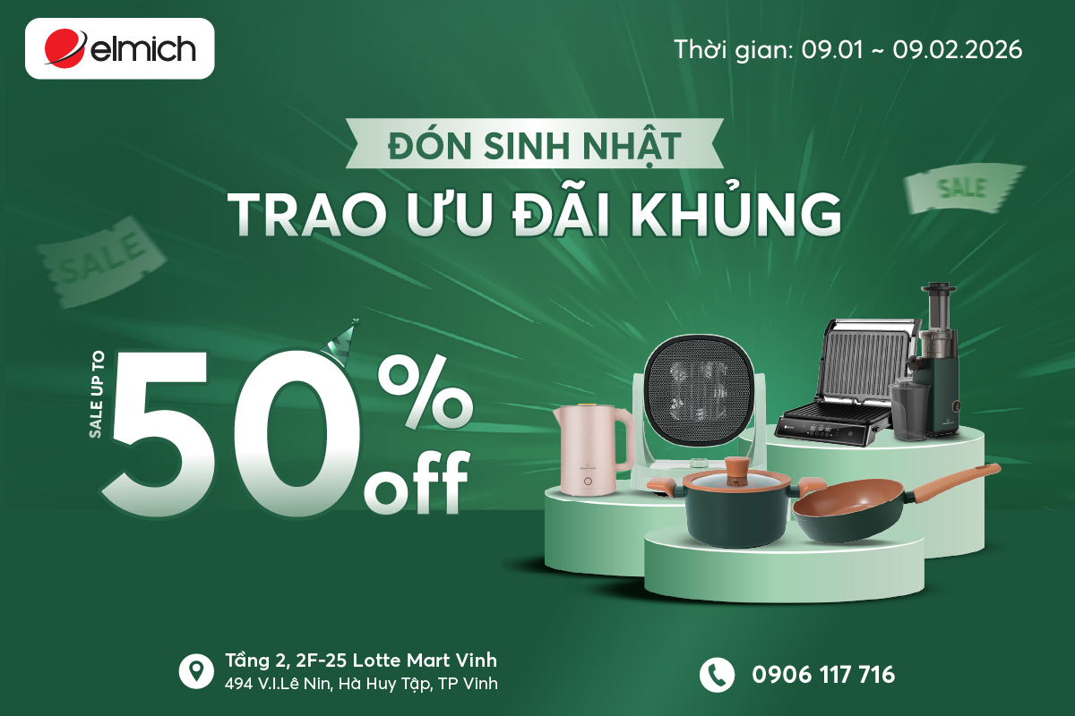[ELMICH x LOTTE MART VINH] ĐÓN SINH NHẬT, TRAO ƯU ĐÃI KHỦNG