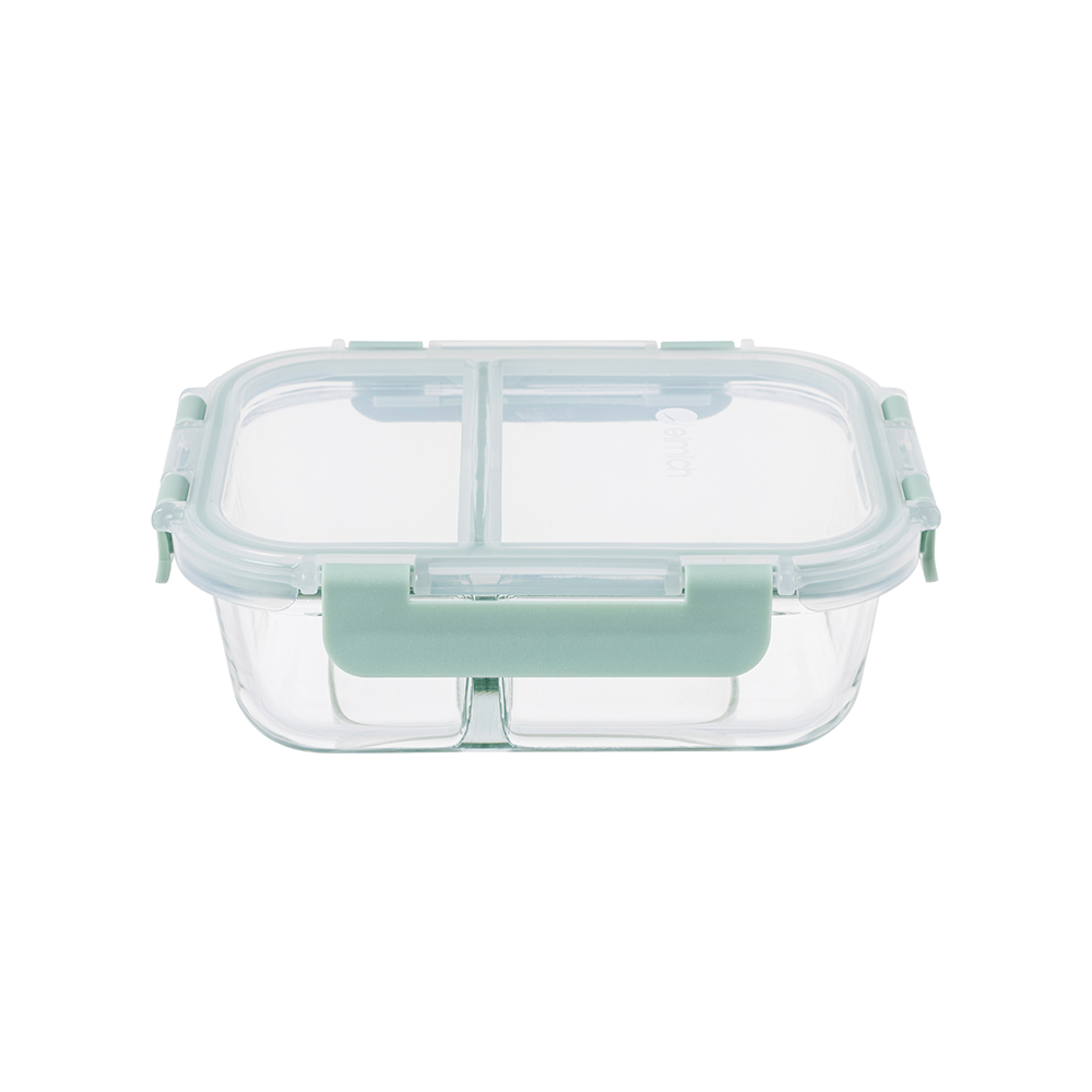 Hộp cơm thủy tinh 2 ngăn Elmich EL1443 dung tích 580ml