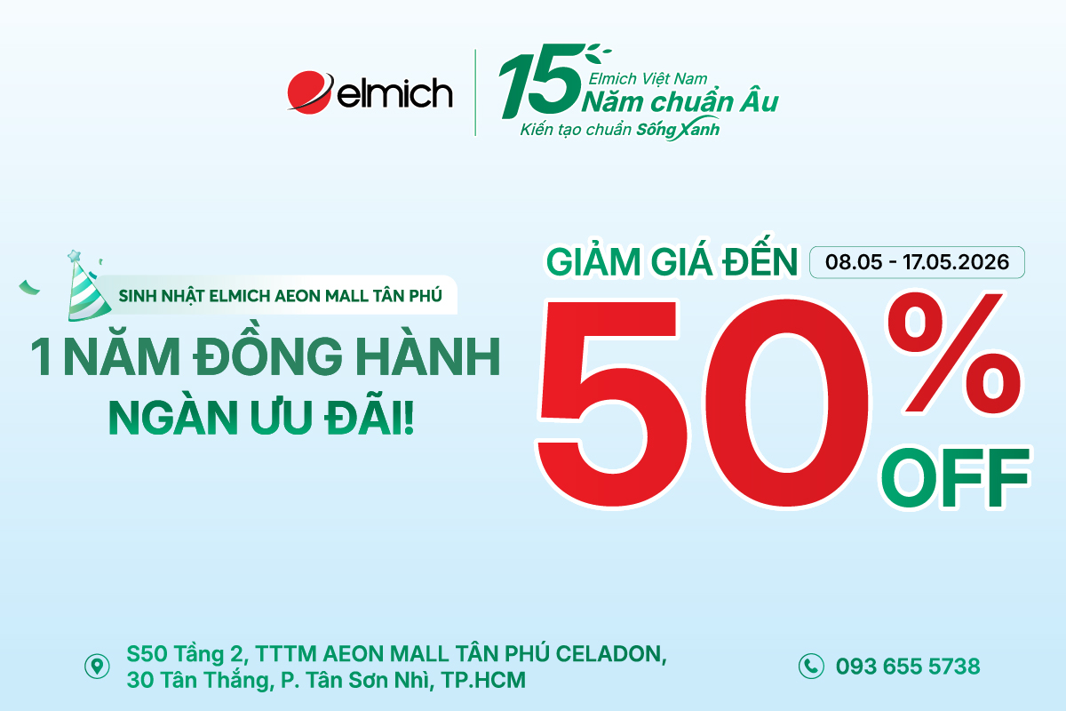 [ELMICH x AEON MALL TÂN PHÚ] ĐÓN SINH NHẬT VÀNG, NGÀN ƯU ĐÃI!