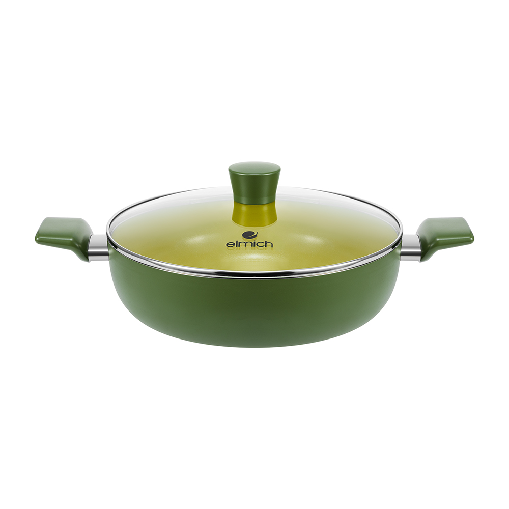 Nồi lẩu chống dính ceramic Elmich Daily Milan size 28cm