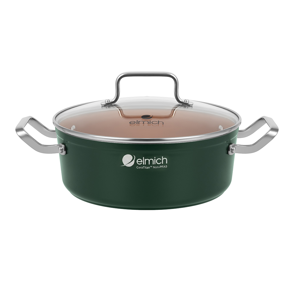Bộ Nồi Ceramic Elmich Plus Harmony Size 16, 18, 20, 24cm